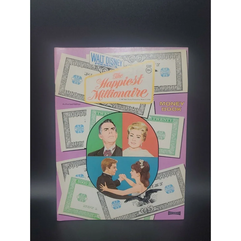 Walt Disney Productions 1967 1st Edition HAPPIEST MILLIONAIRE Money Book
